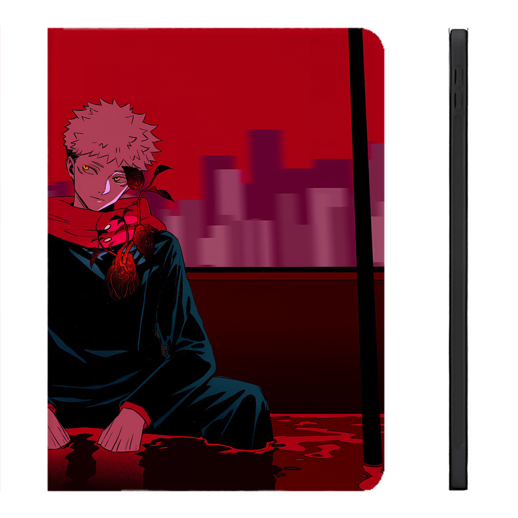 （画像用） 呪術廻戦 Jujutsu Kaisen IPadケース ペンホルダー付き ブックスタイルデザイン